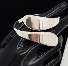 Rare Danish Designer Einar Sorensen HEFTY Sterling Modernist Bangle Circa 1960s