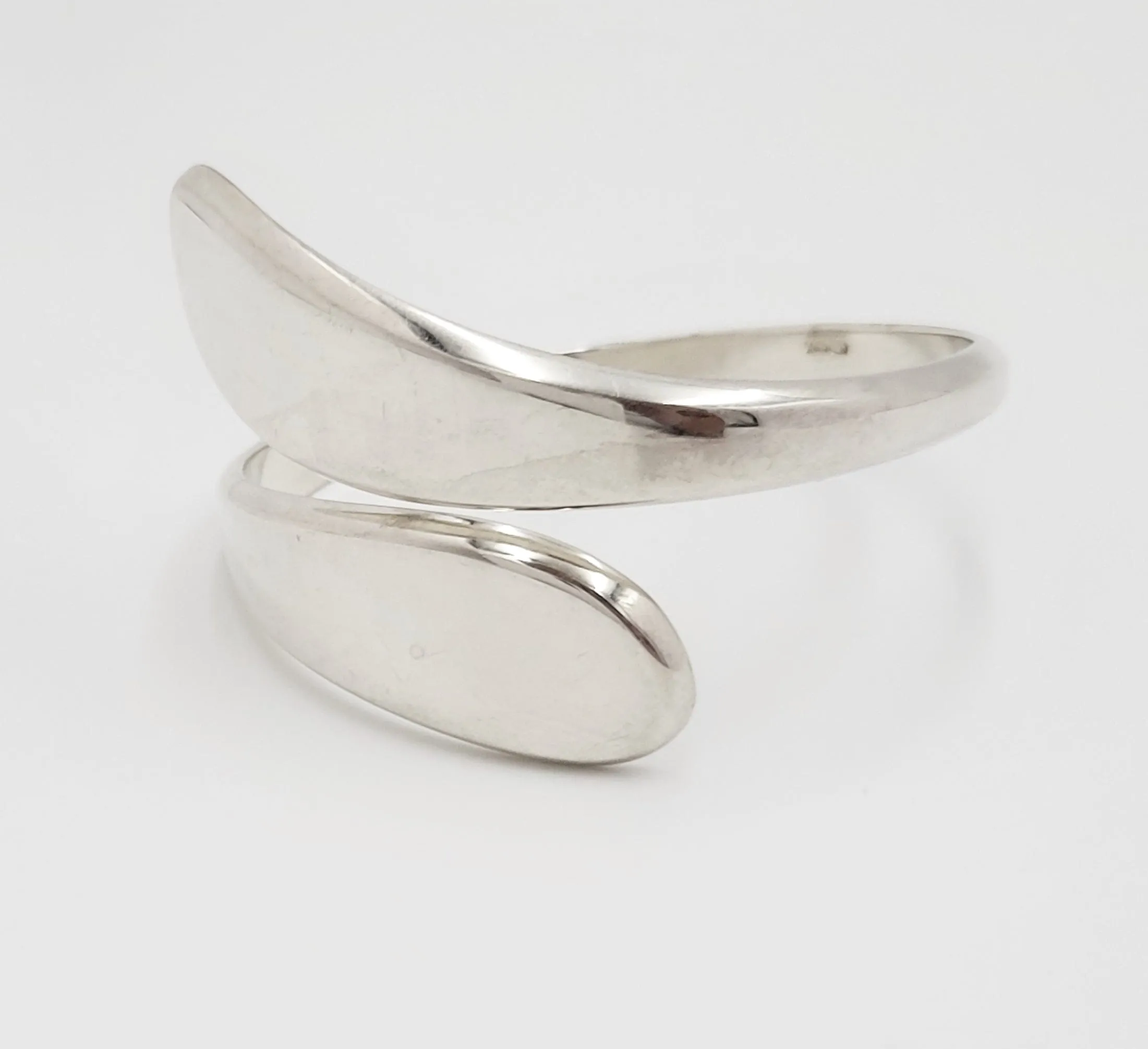 Rare Danish Designer Einar Sorensen HEFTY Sterling Modernist Bangle Circa 1960s