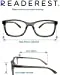 Readerest blue-light-blocking-reading-glasses-charcoal-0-25-magnification