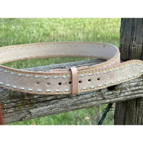 Roughout Buckstiched Belt