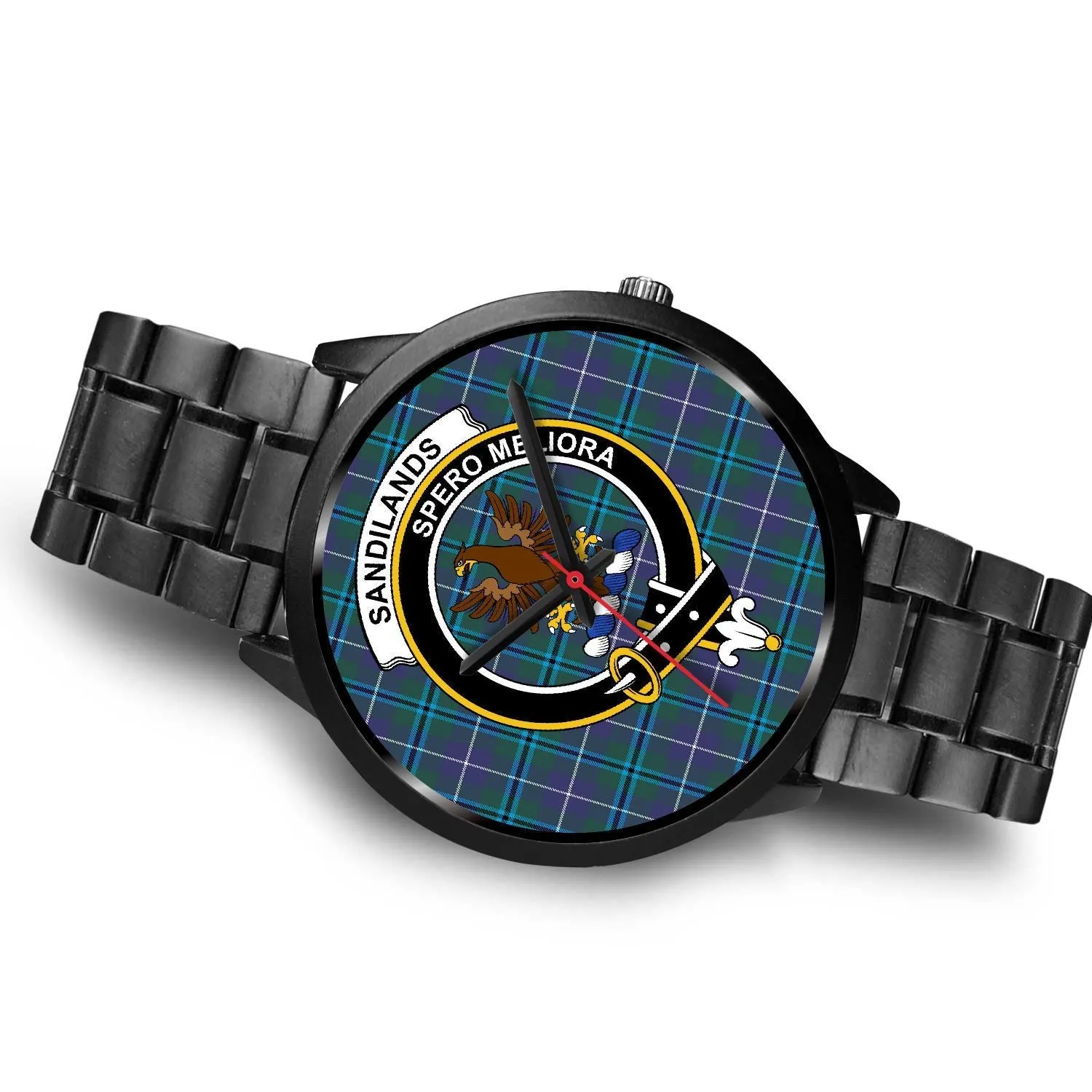 Sandilands Clan Badge Tartan Black Watch