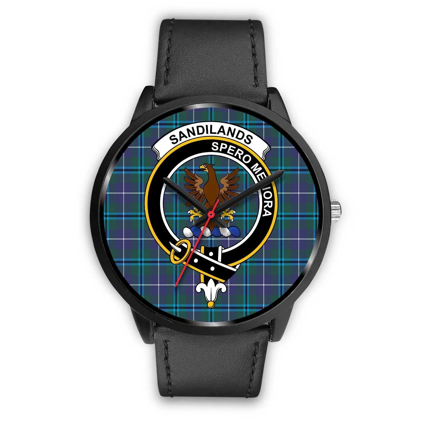 Sandilands Clan Badge Tartan Black Watch