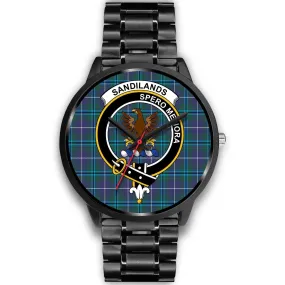 Sandilands Clan Badge Tartan Black Watch