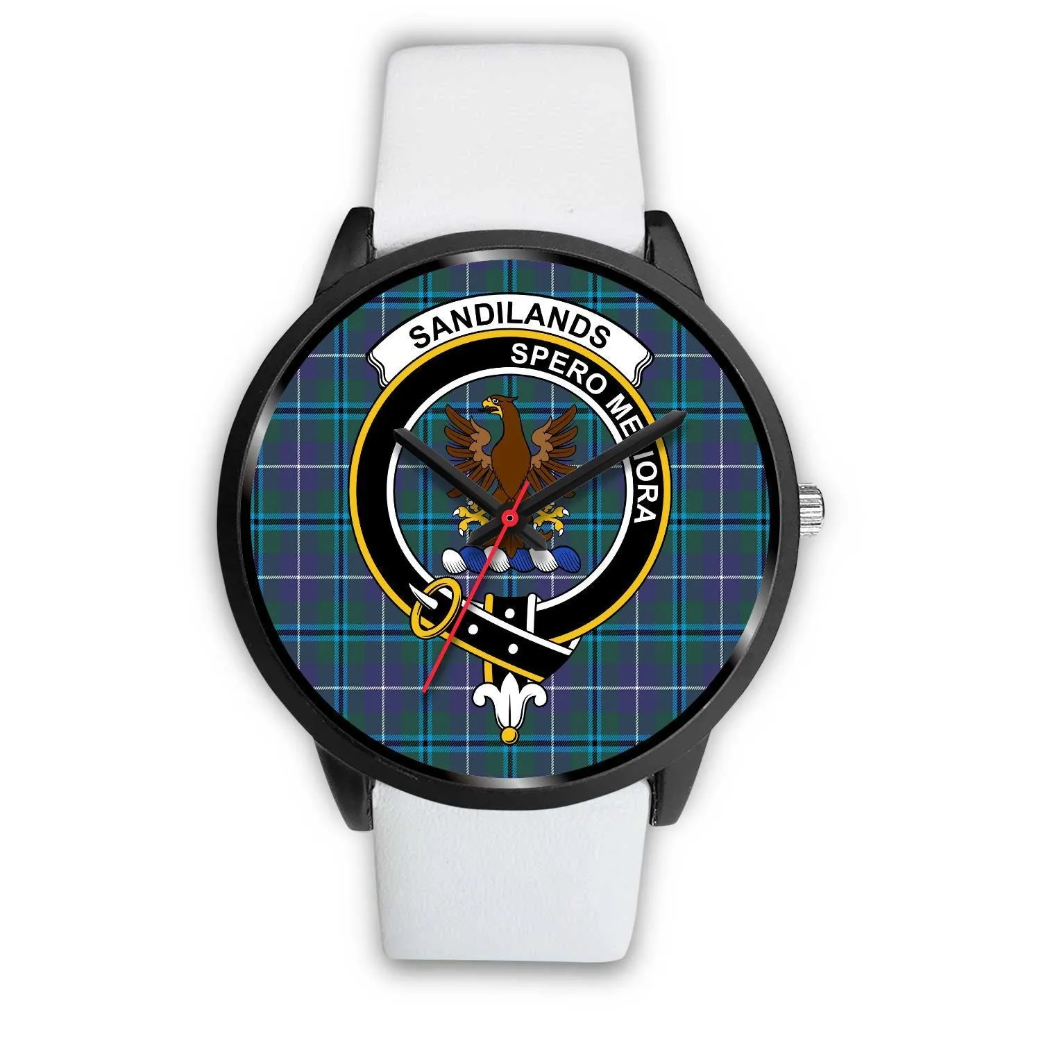 Sandilands Clan Badge Tartan Black Watch