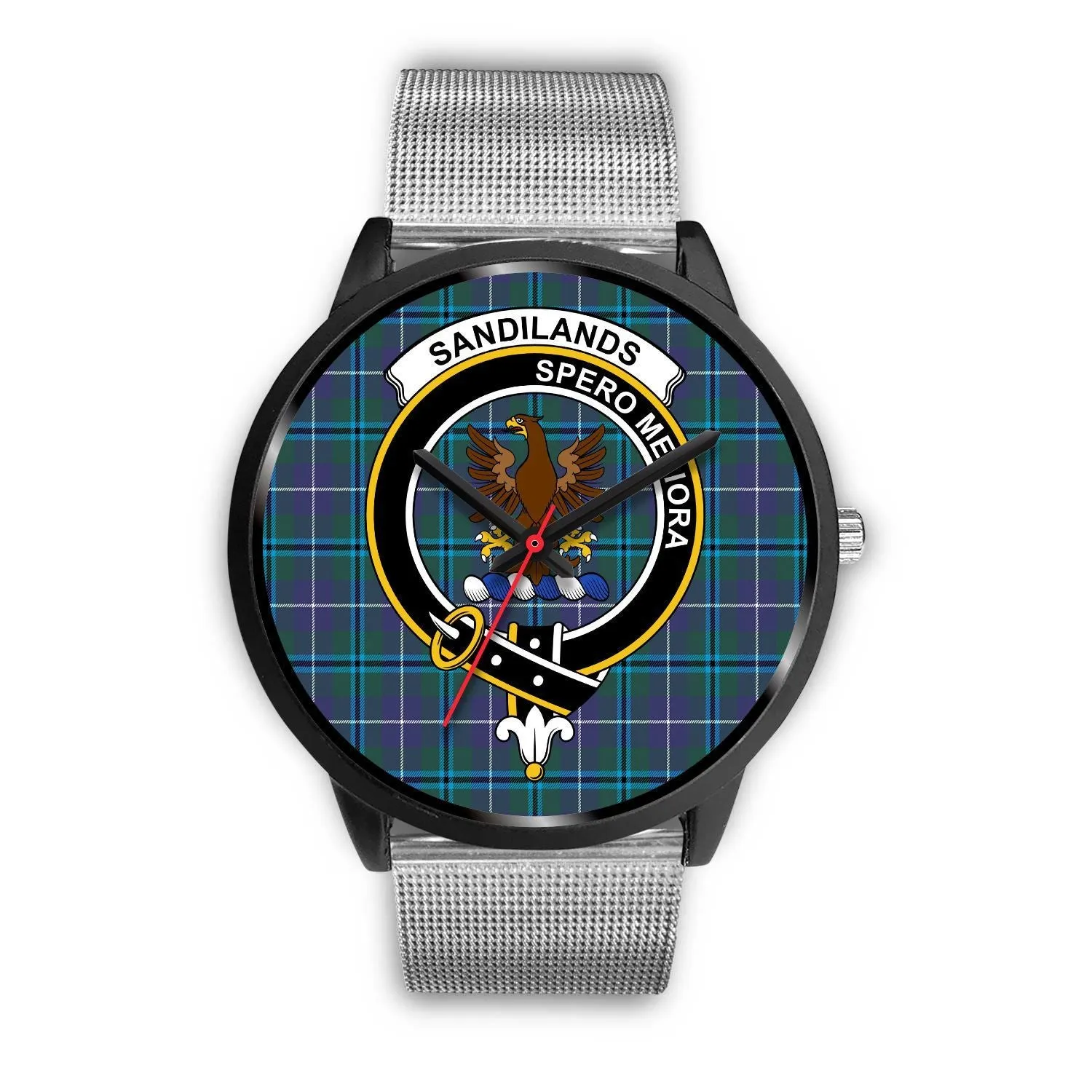 Sandilands Clan Badge Tartan Black Watch