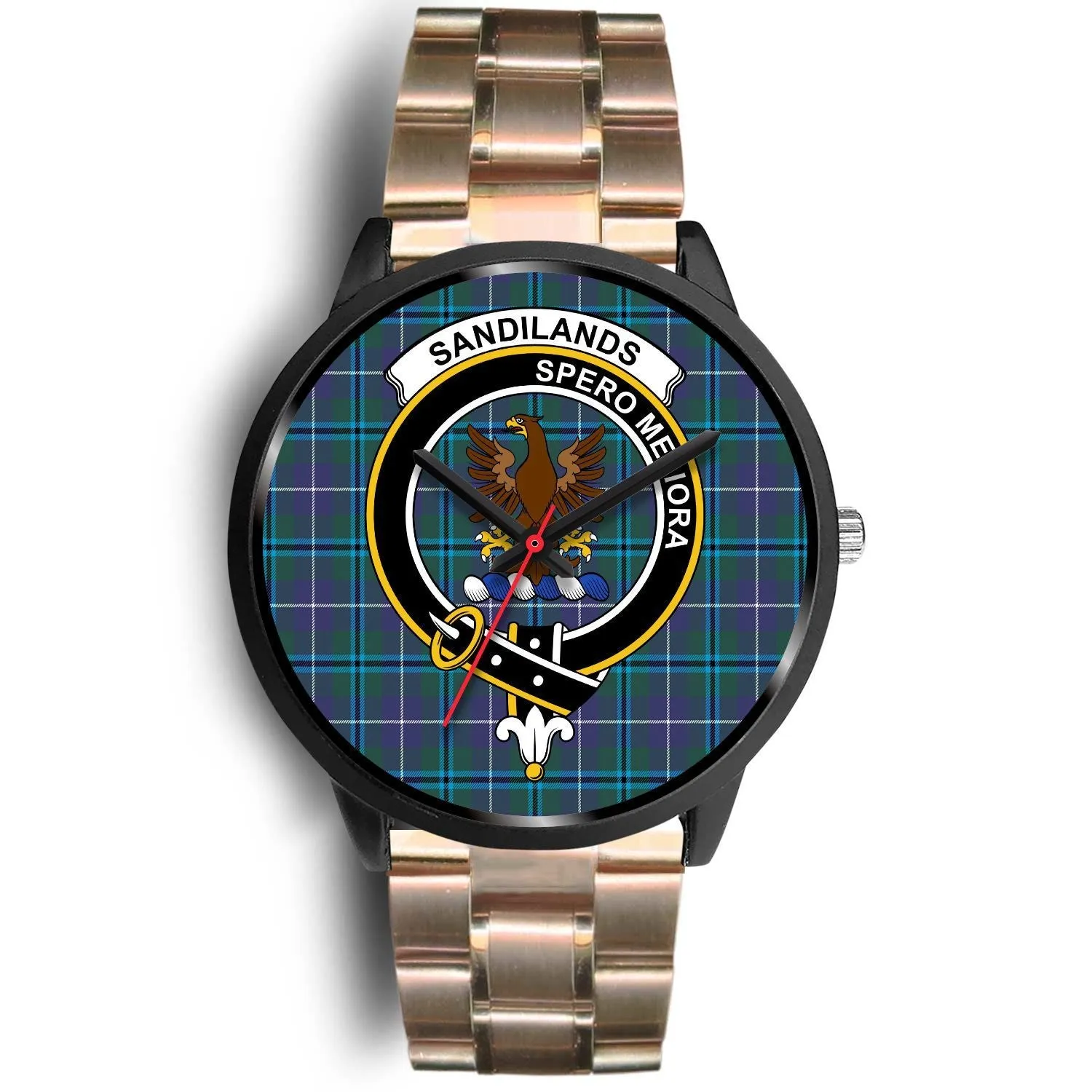 Sandilands Clan Badge Tartan Black Watch
