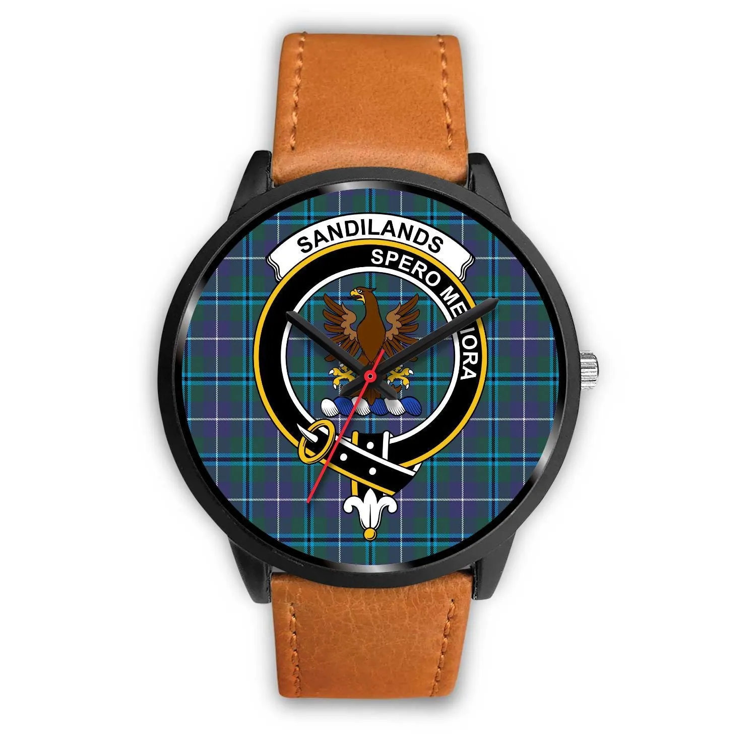 Sandilands Clan Badge Tartan Black Watch