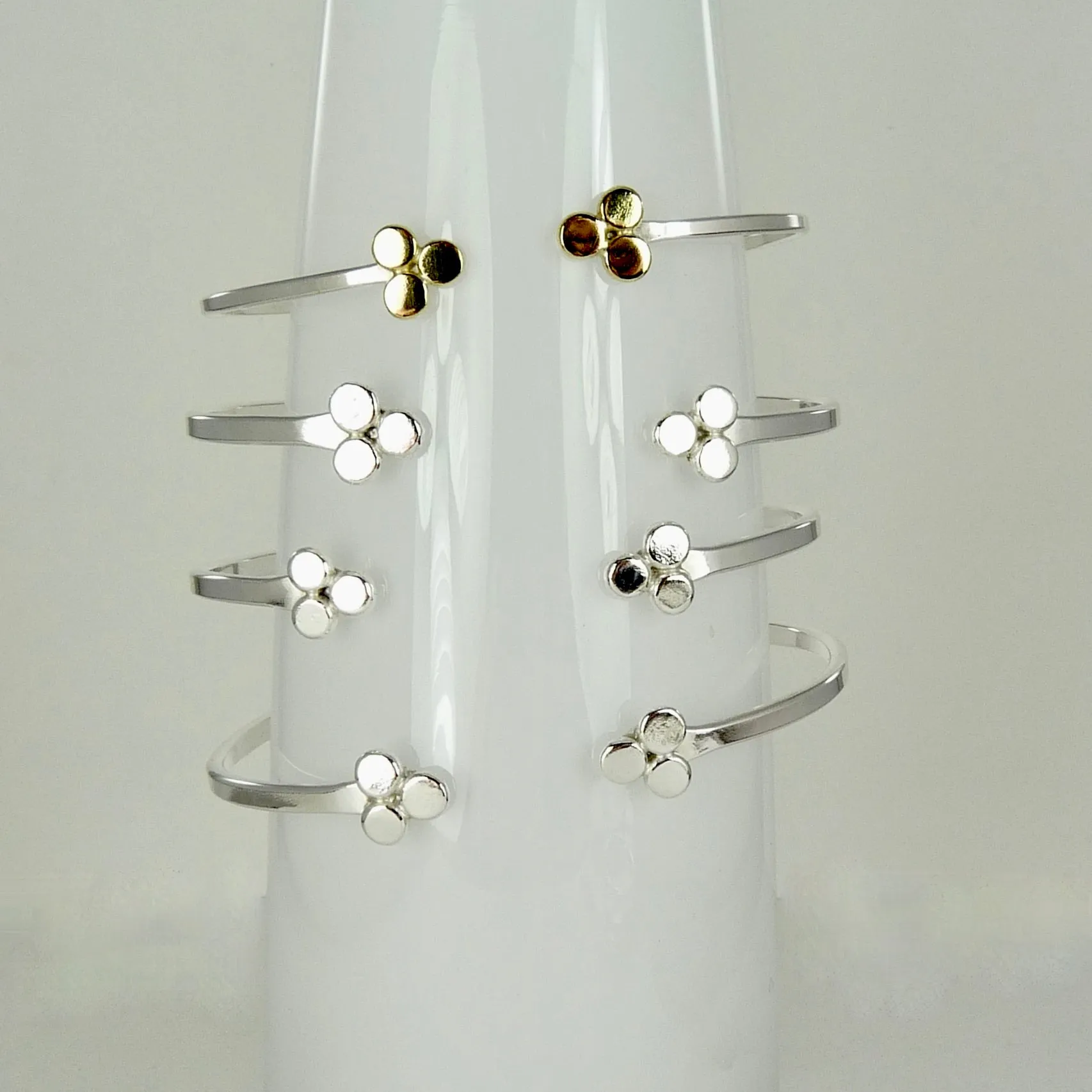 Silver and 18ct Gold Jeni Bangle
