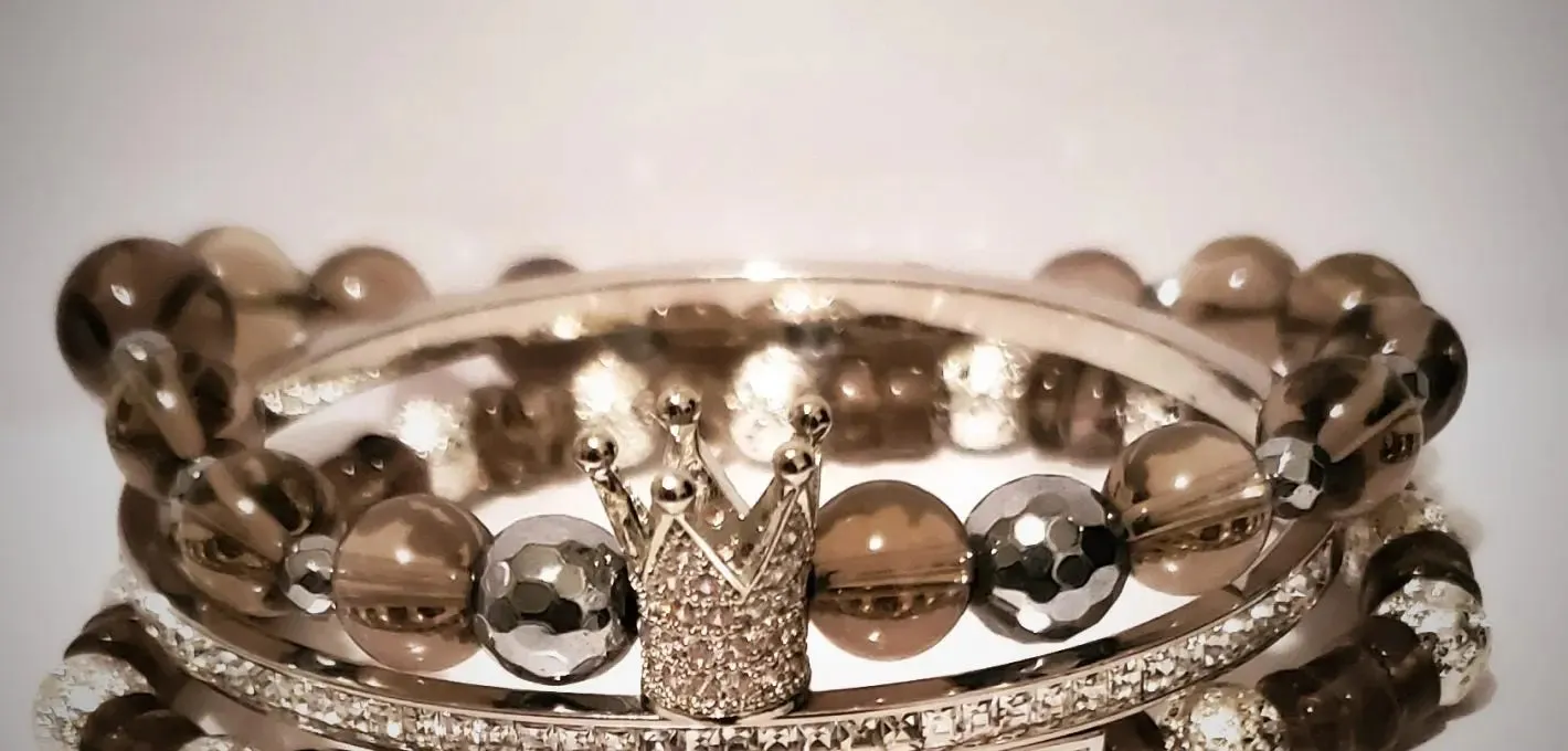 Smoky "Silver" Crown Set