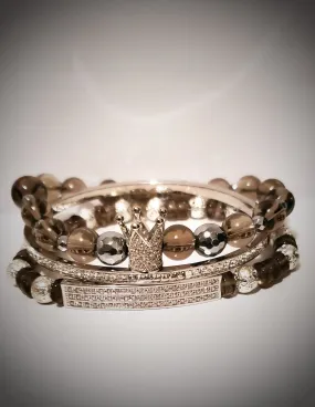 Smoky "Silver" Crown Set