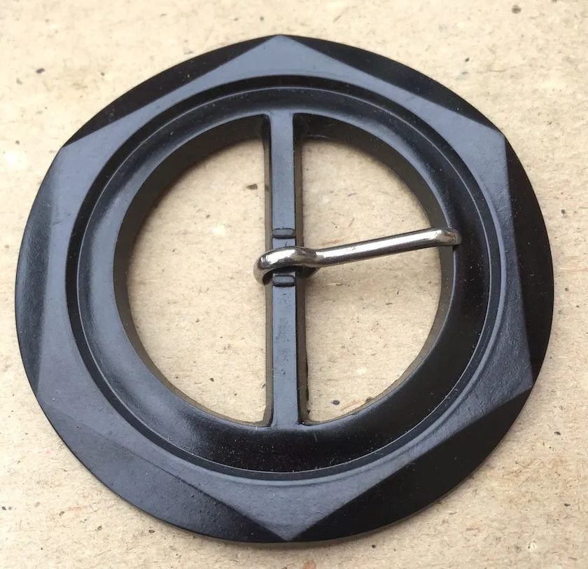 So 1940s...Big Bakelite Belt Buckles