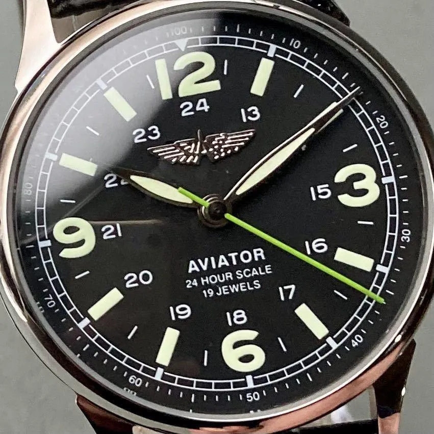 Soviet Wristwatch 2010 Manual Men's Male 37mm Watch Black