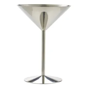 Stainless Steel Martini Glass 24cl/8.5oz- Pack 1