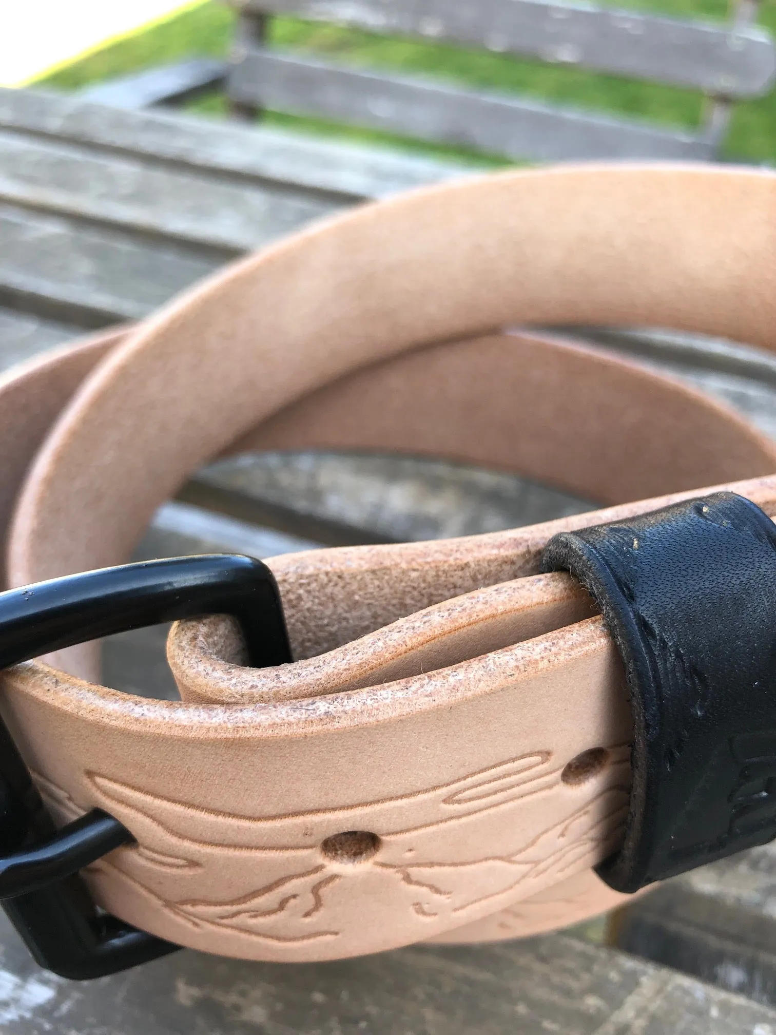 'Stamped Series' Minimalist Belt   (Brass & Nickel Hardware Available)