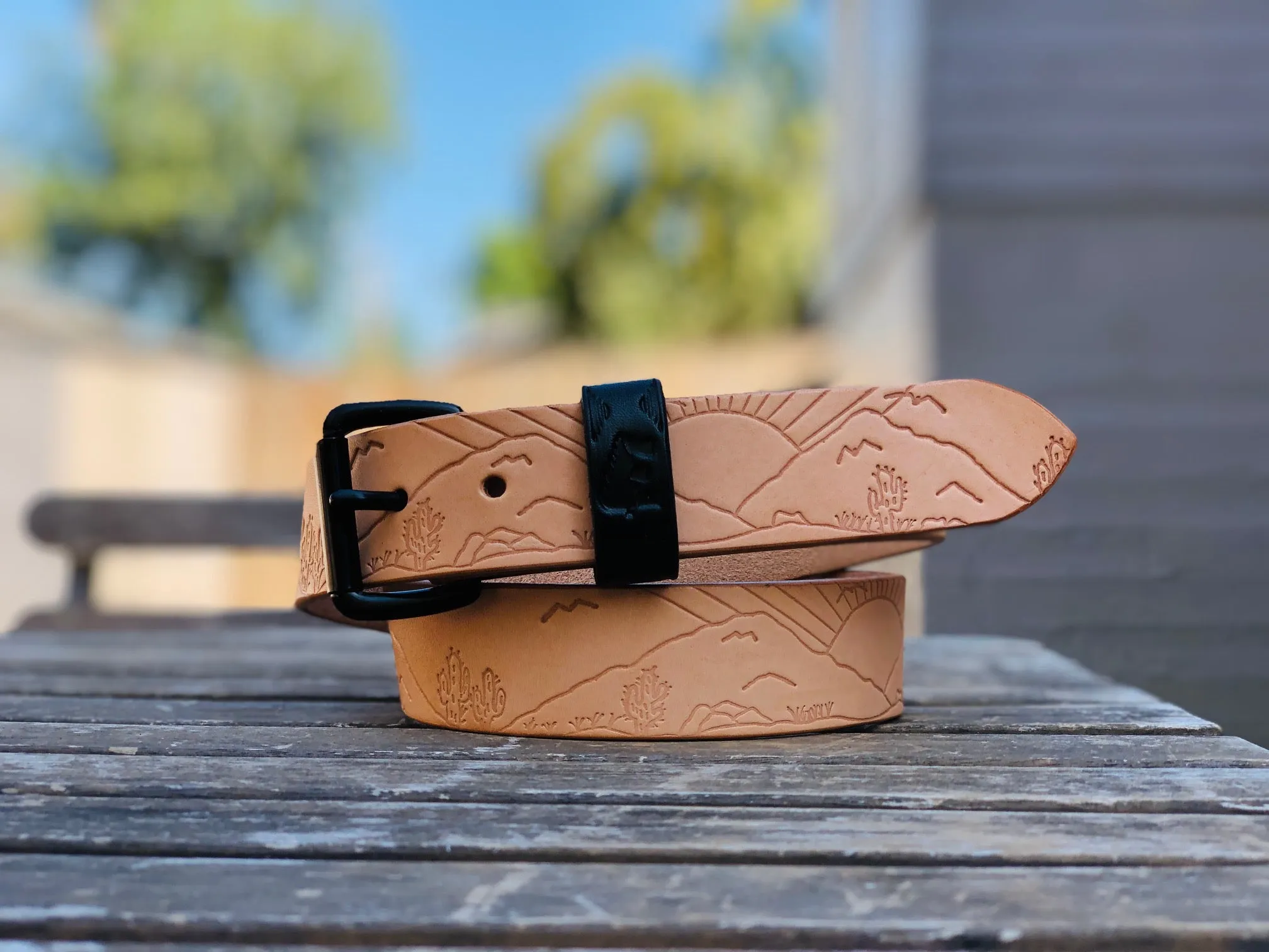 'Stamped Series' Minimalist Belt   (Brass & Nickel Hardware Available)
