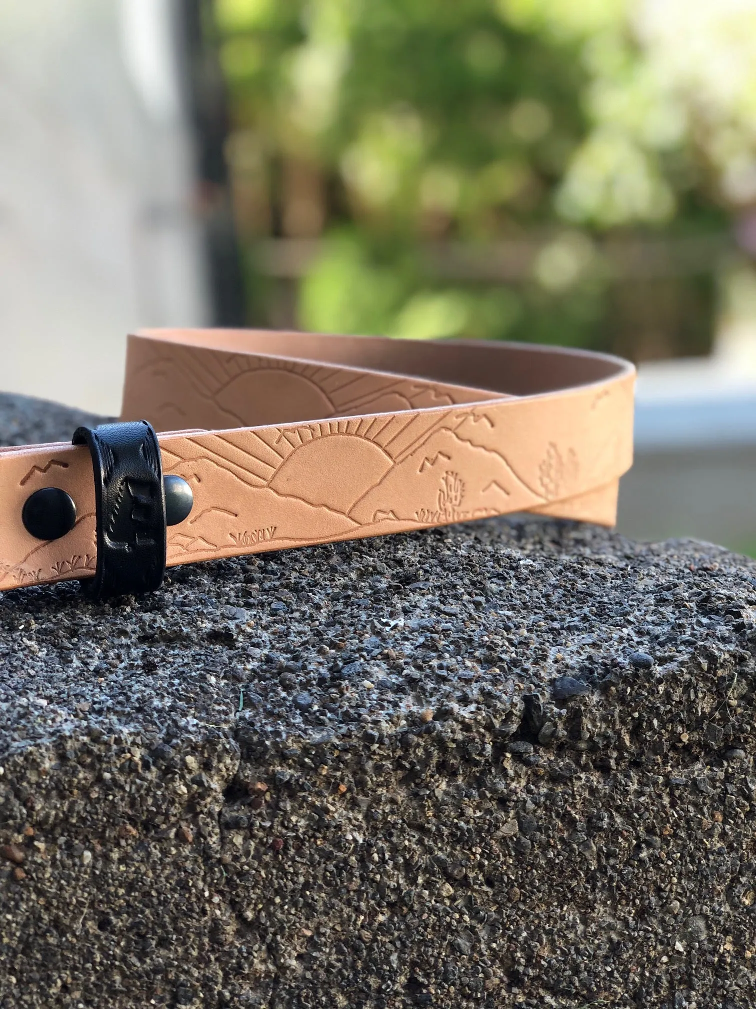 'Stamped Series' Minimalist Belt   (Brass & Nickel Hardware Available)