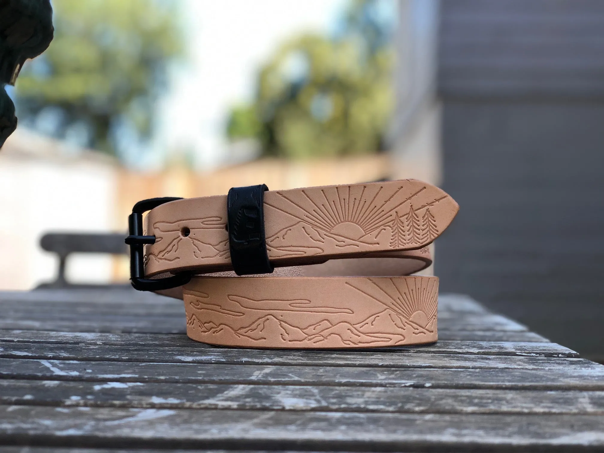 'Stamped Series' Minimalist Belt   (Brass & Nickel Hardware Available)