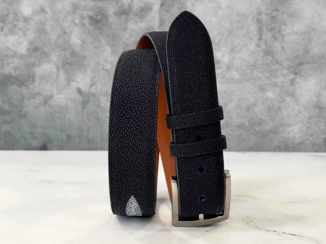 Stingray Belt: Navy Single Crown