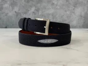 Stingray Belt: Navy Single Crown