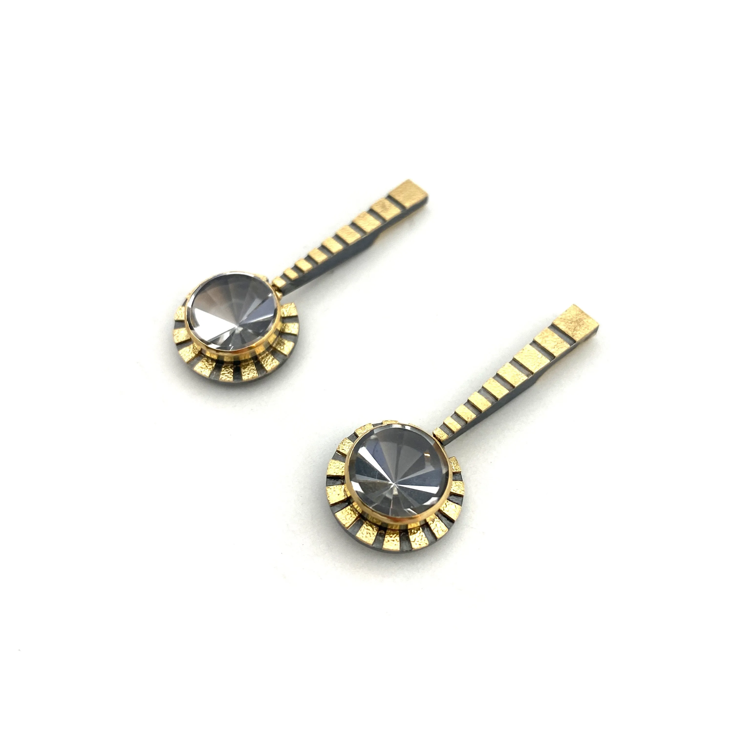 Stripe Drop Earrings