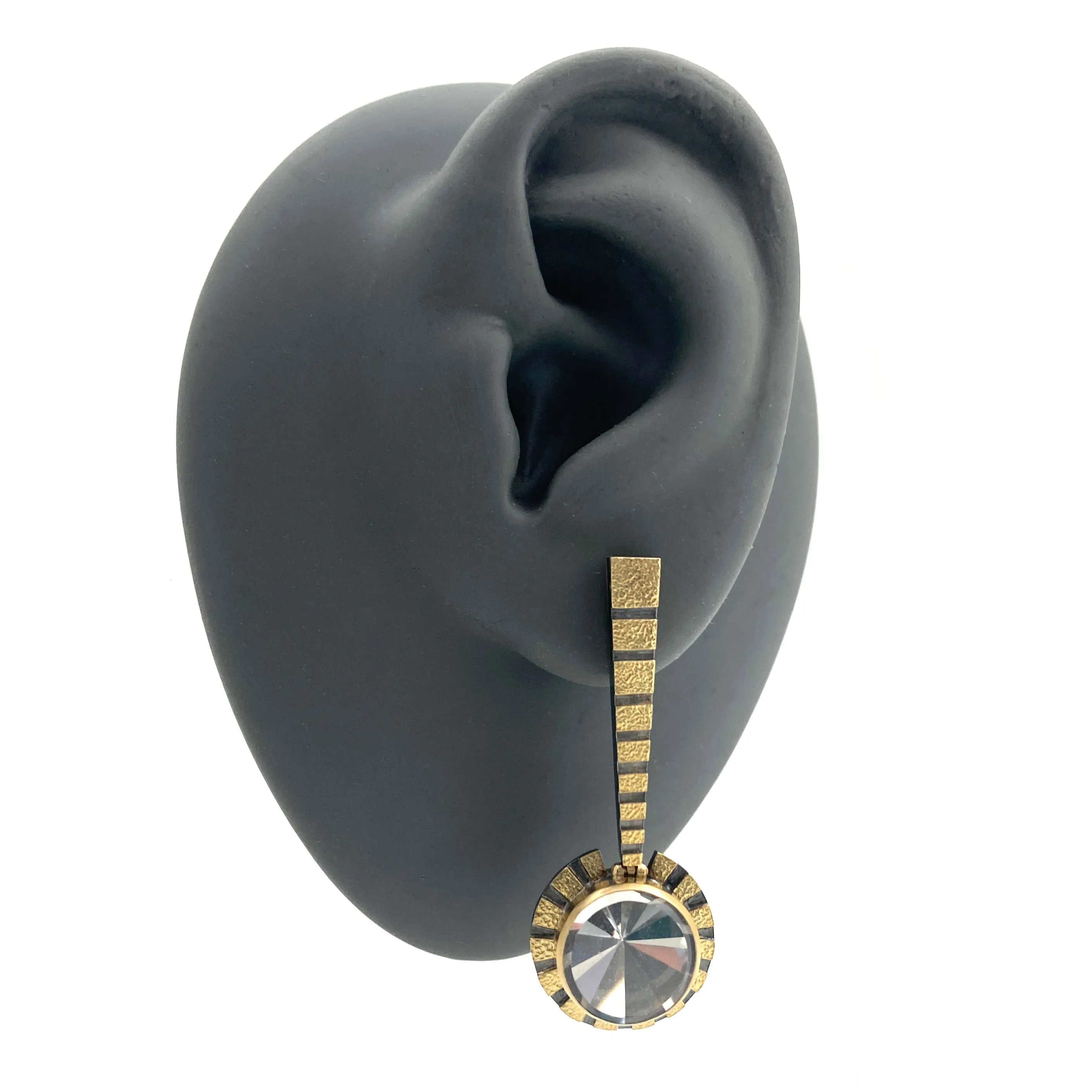 Stripe Drop Earrings