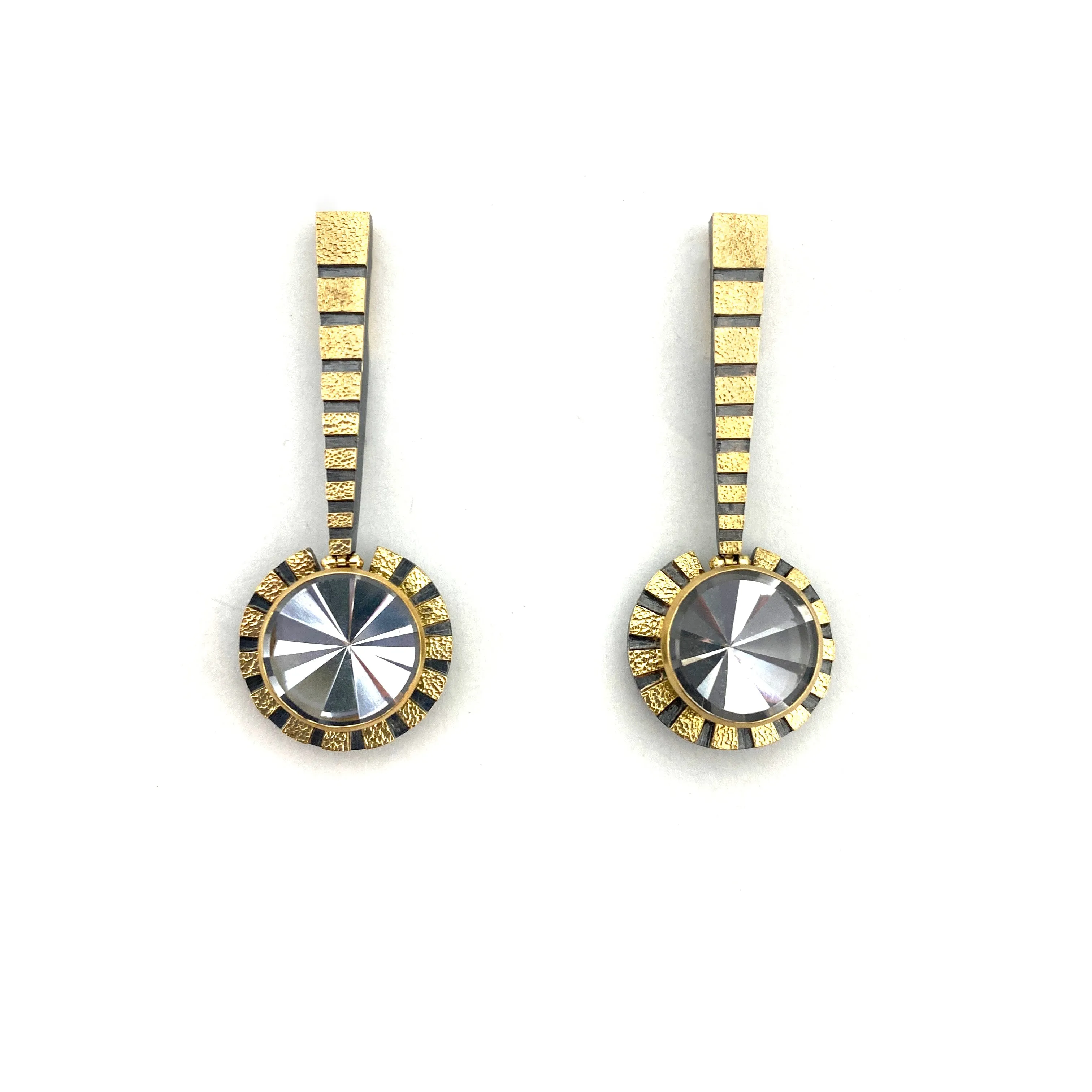Stripe Drop Earrings