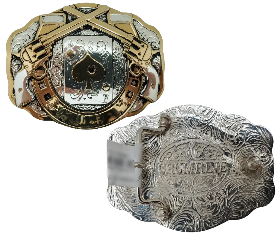 The "Hole in the Ace" Belt Buckle