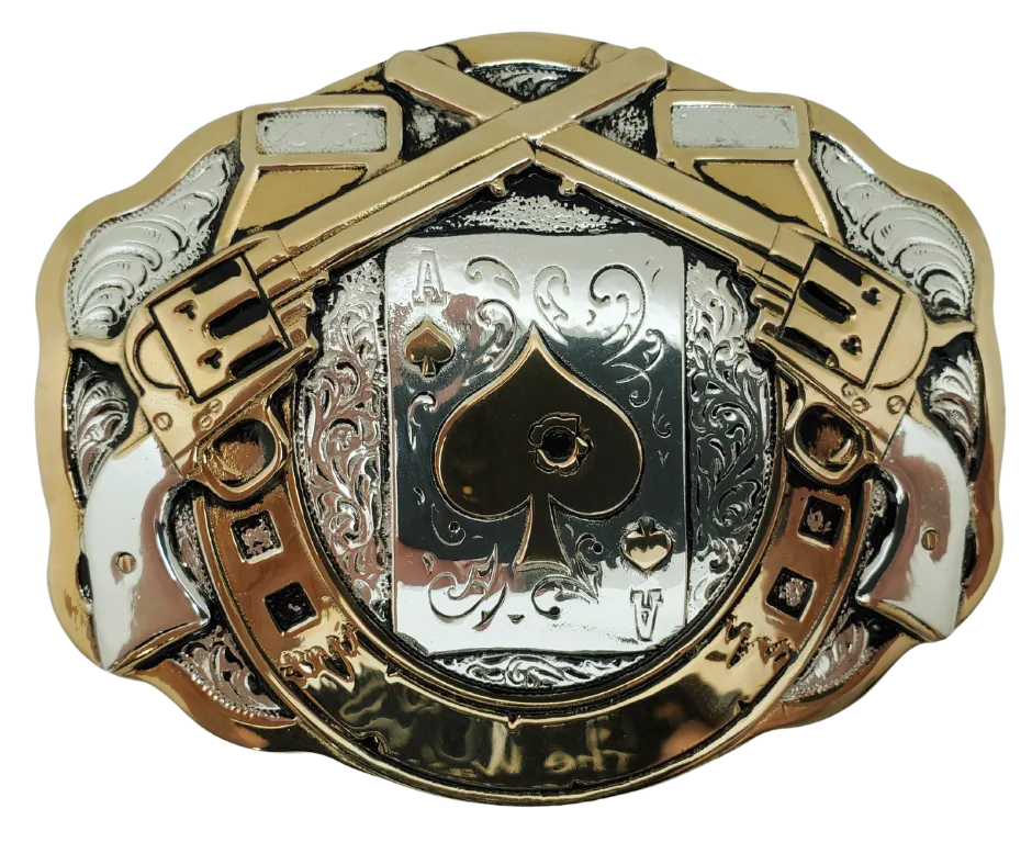 The "Hole in the Ace" Belt Buckle