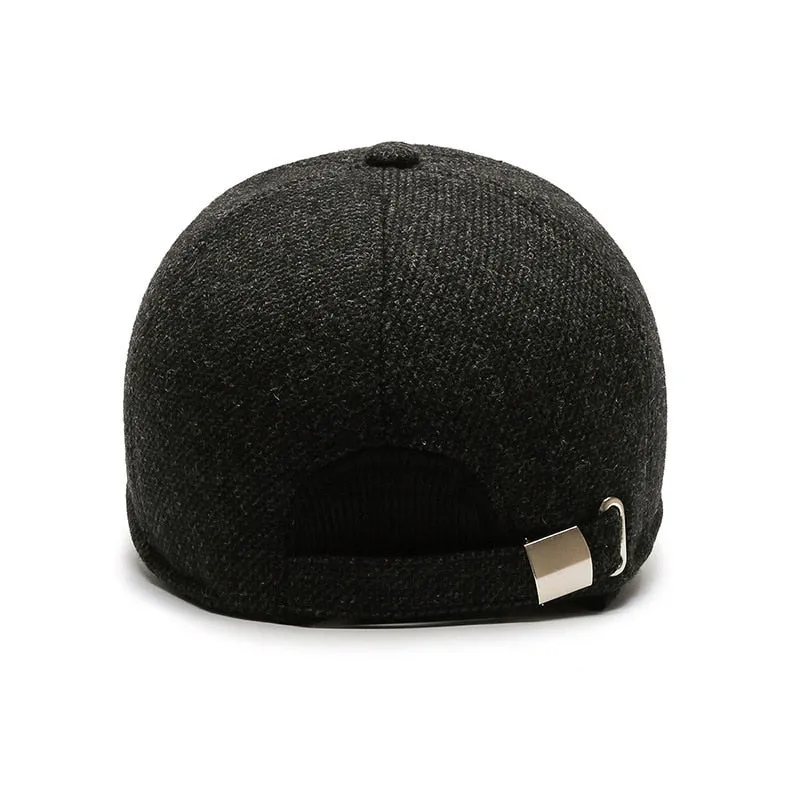 Thicken Warm Winter Baseball Cap Male Earflaps Outdoor Trucker Bone Snapback Hat for Men Velvet Gorras Hombre