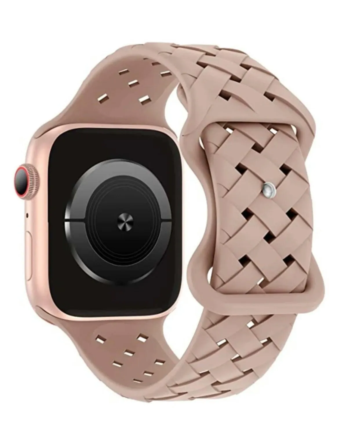 Trellis Silicone Watch Band - Mocha