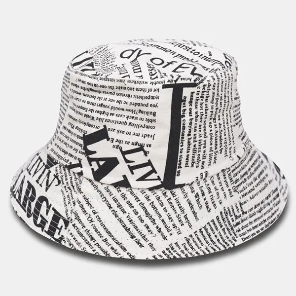 Unisex Funky Text Bucket Hat