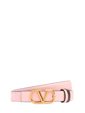 Valentino Garavani   20mm Vlogo reversible belt 