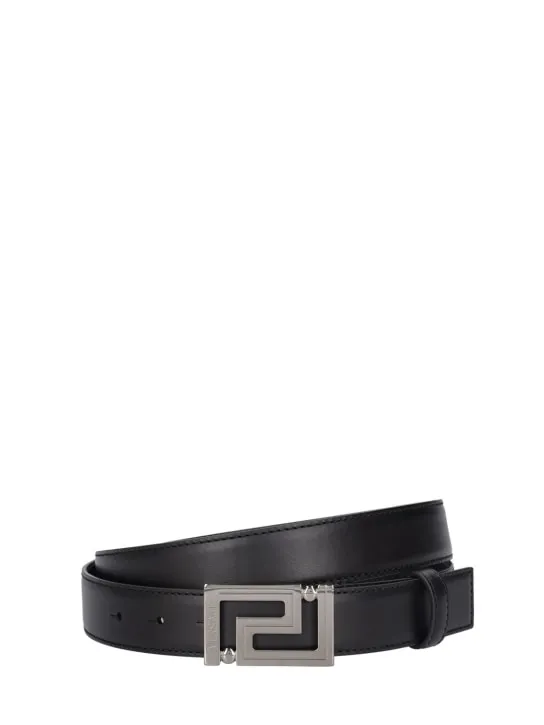 Versace   30mm Greca leather belt 
