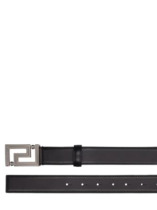 Versace   30mm Greca leather belt 