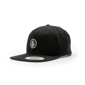 Volcom Quarter Twill Snapback Cap - Black
