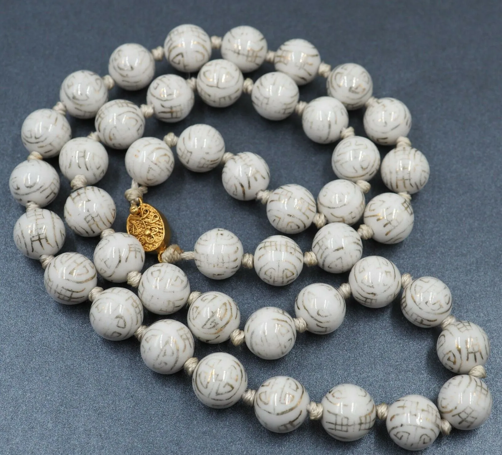 White Beaded Necklace