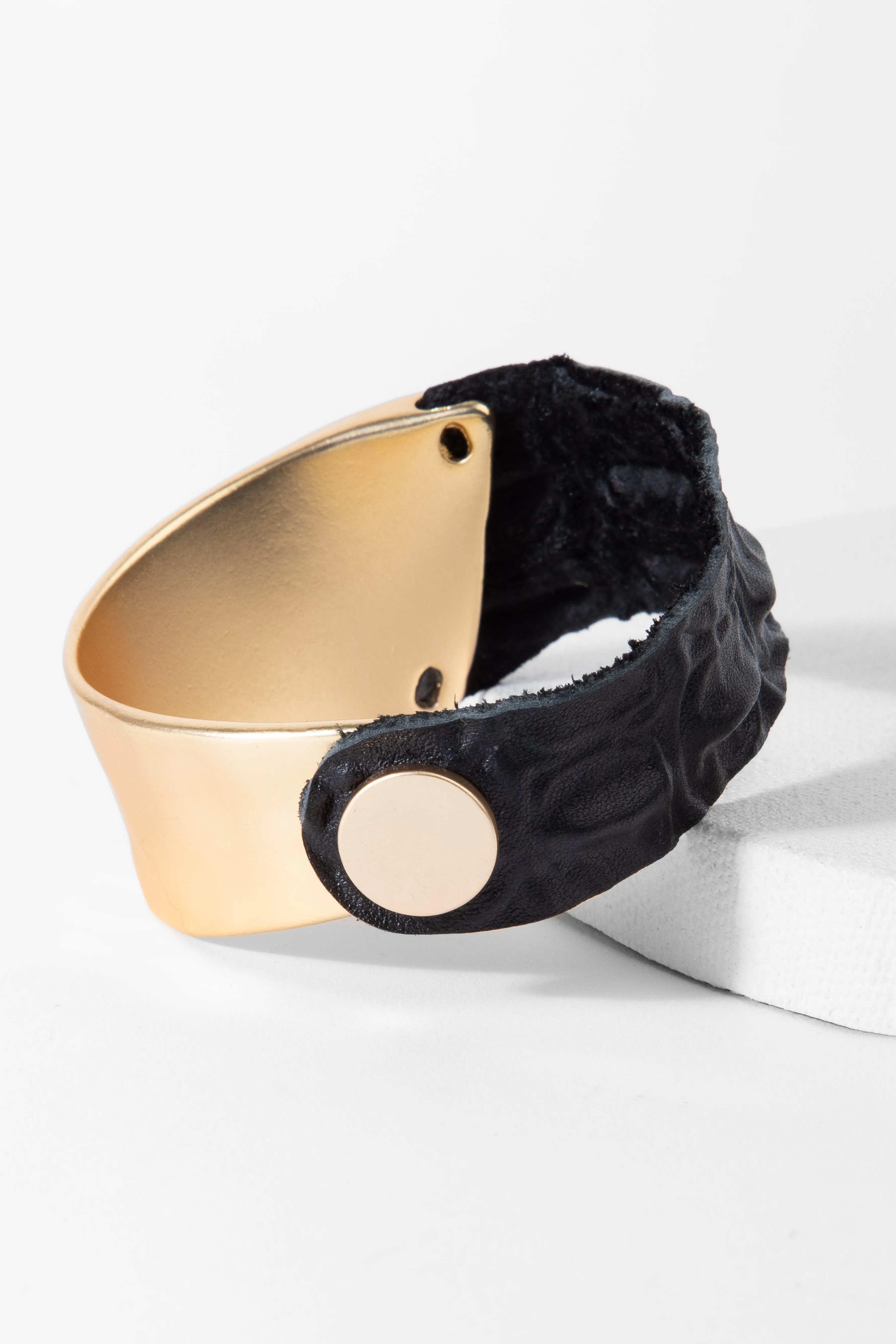 Wild Ways Metal Leather Bracelet
