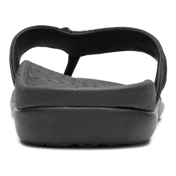 Womens Vionic Aloe Toe Post Sandal Black
