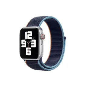 Woven Nylon Straps For Apple Watch-42/44/45/49mm New 2020 Edition(Deep Navy)