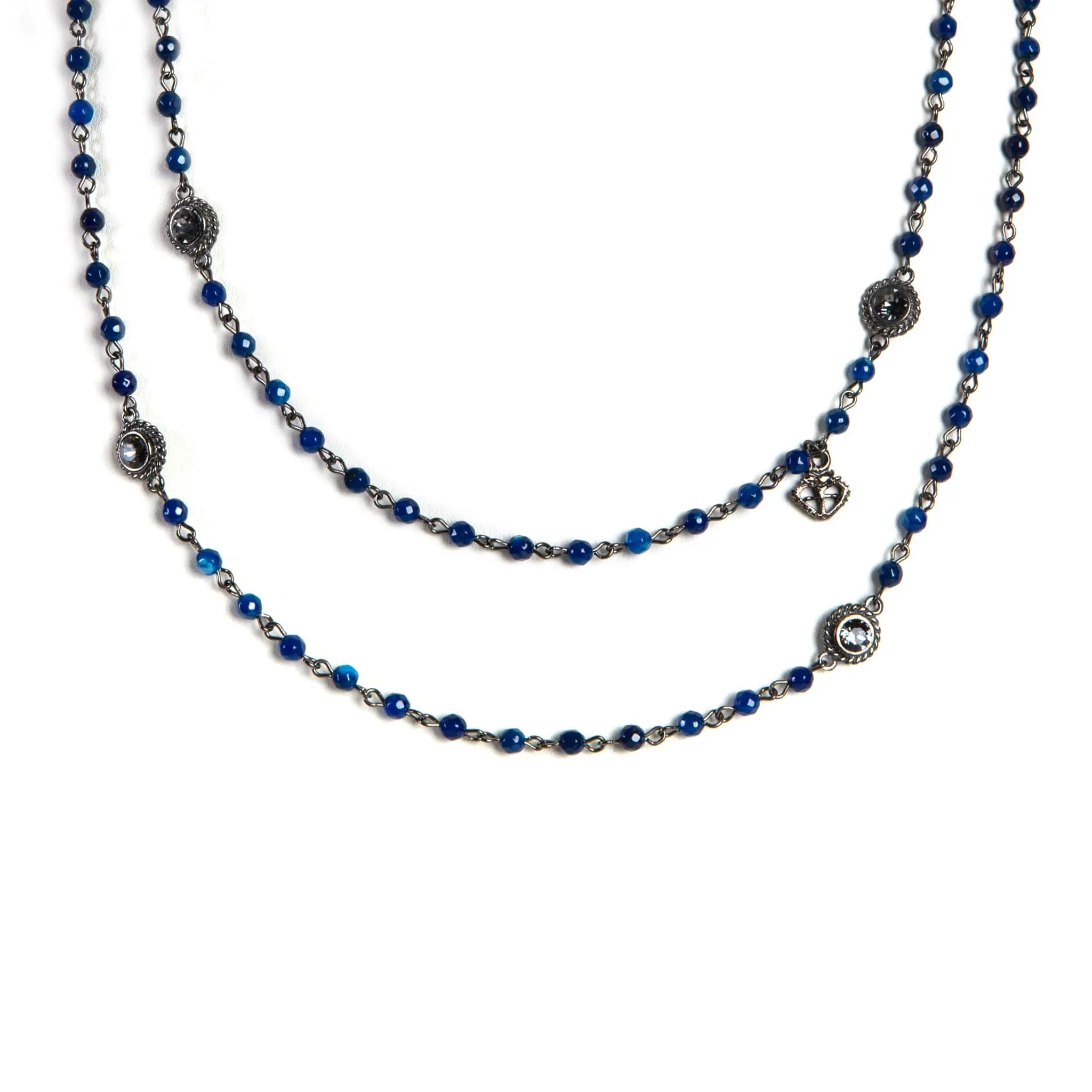 Wrap - 4mm Lux Blue Agate