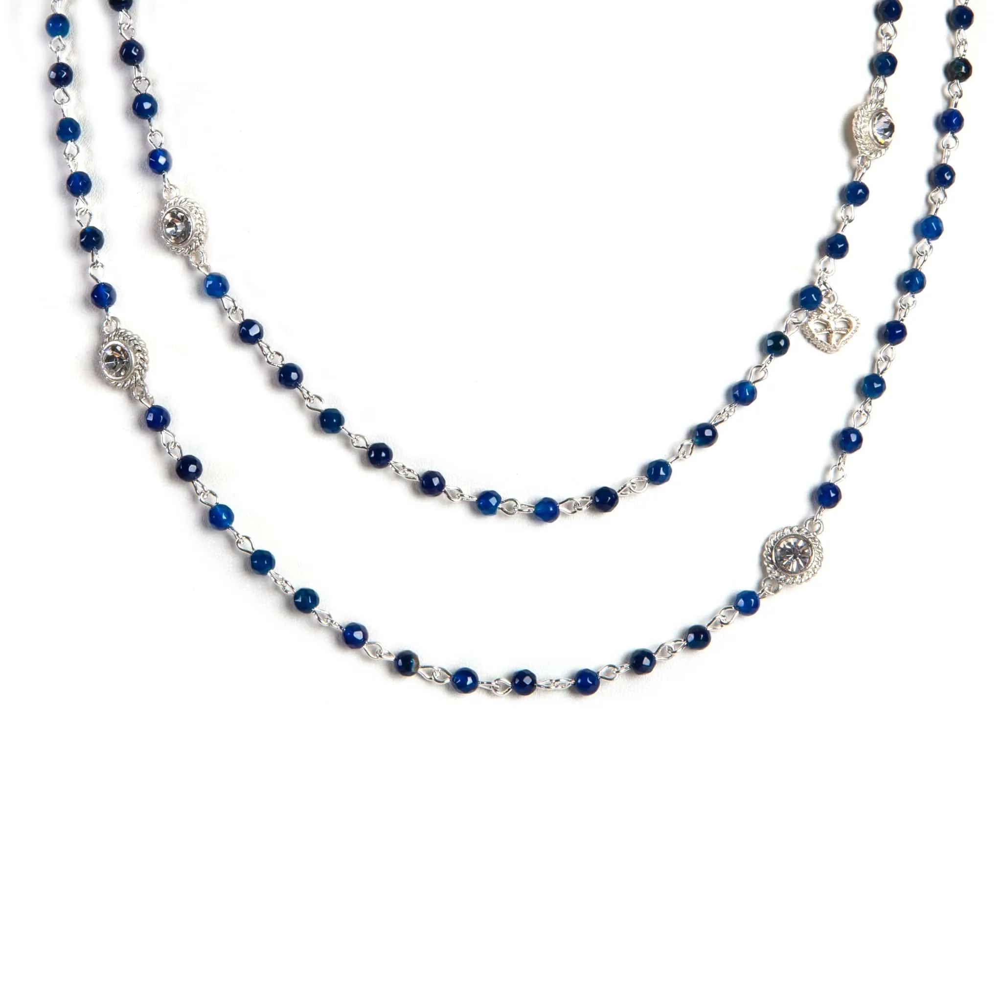 Wrap - 4mm Lux Blue Agate