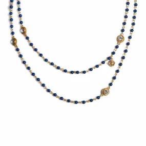 Wrap - 4mm Pearl Dark Lapis