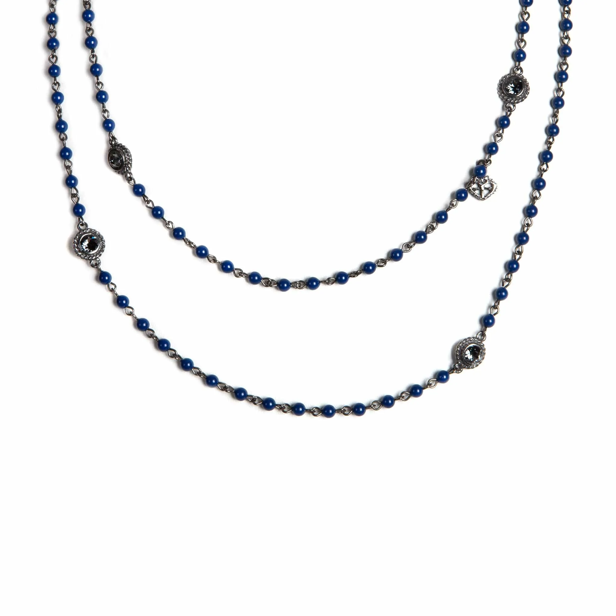 Wrap - 4mm Pearl Dark Lapis