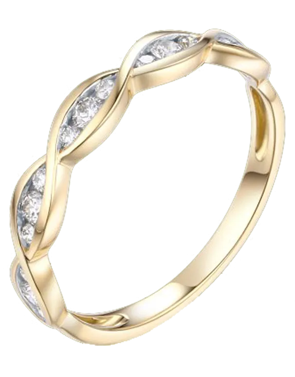 Yellow Gold Ring - 18ct Yellow Gold Stacking Ring - 764457