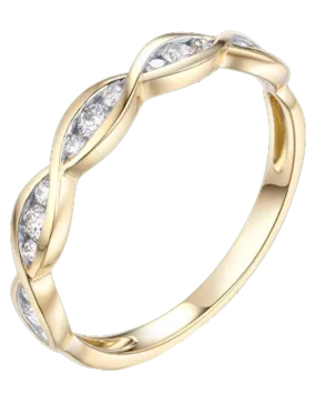Yellow Gold Ring - 18ct Yellow Gold Stacking Ring - 764457